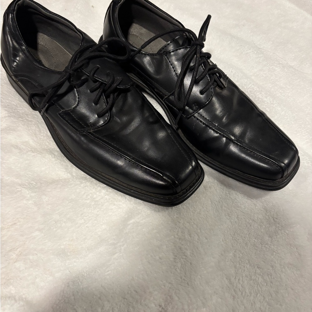 GEORGE Comfort Start KEV Men's Black Lace Up Oxford Dress Shoes Size 10